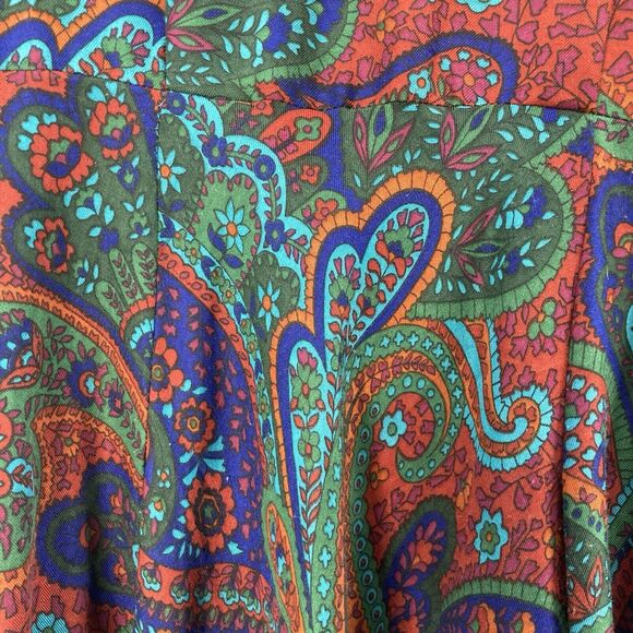 Vintage Joan Sparks Elizabeth Barrett Dress Women's SZ 10 Paisley Long Modest - Picture 7 of 12